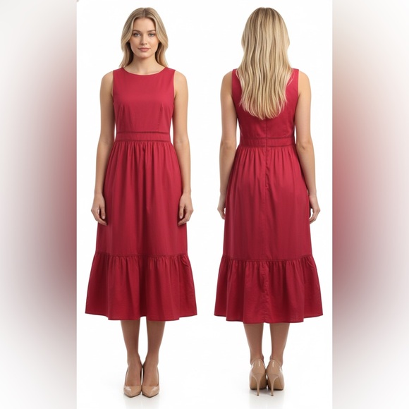 ASOS Dresses & Skirts - Oasis Structured Midi Dress in Bright Pink